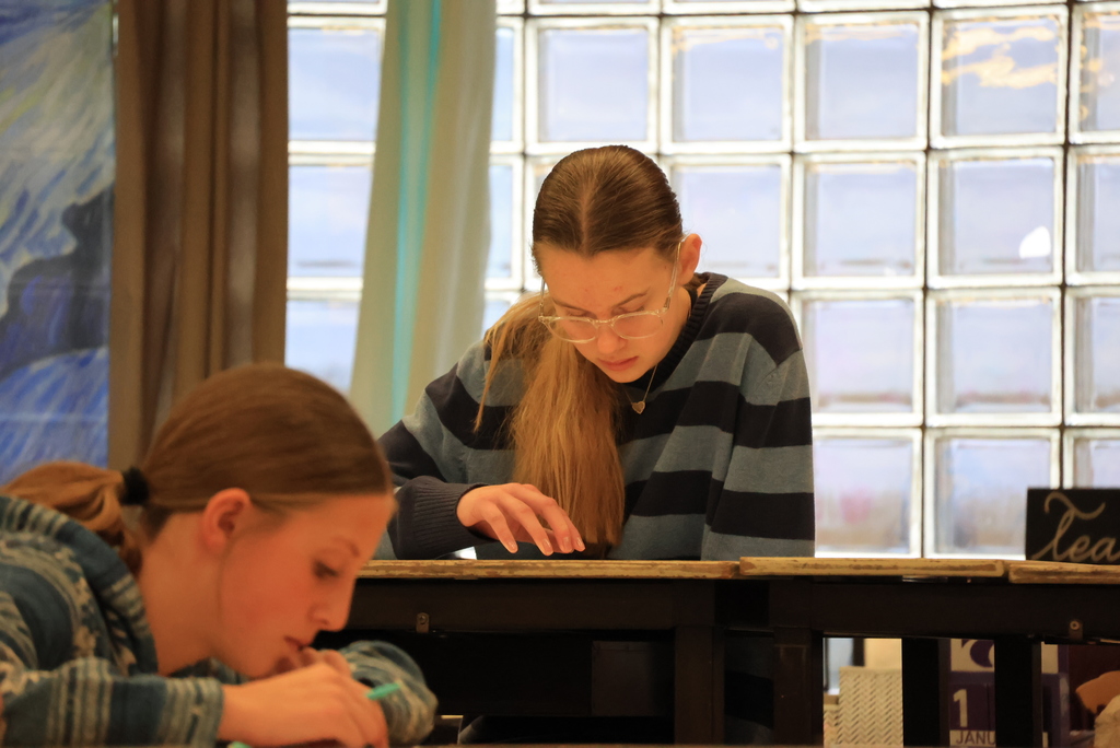 Mrs. Argo's 7th grade art students got started on a new project today that focused on learning about the elements of art. #celebrate379