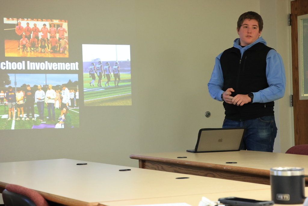 Today, the Class of '26 completed a major part of their four-year Individual Plan of Study (IPS) with their senior presentations. Each senior created a presentation that can be used later as part of a job or scholarship interview. Community members took time from their busy schedules to help judge these presentations and give feedback. It was a great real-world experience! #celebrate379