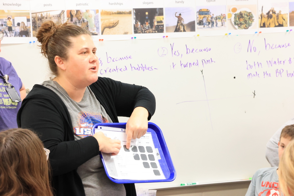 Garfield science teachers use the Mystery Science curriculum for all of their lessons. Today, Mrs. Schurle's 5th graders were mixing different ingredients to see how they reacted to each other. #celebrate379