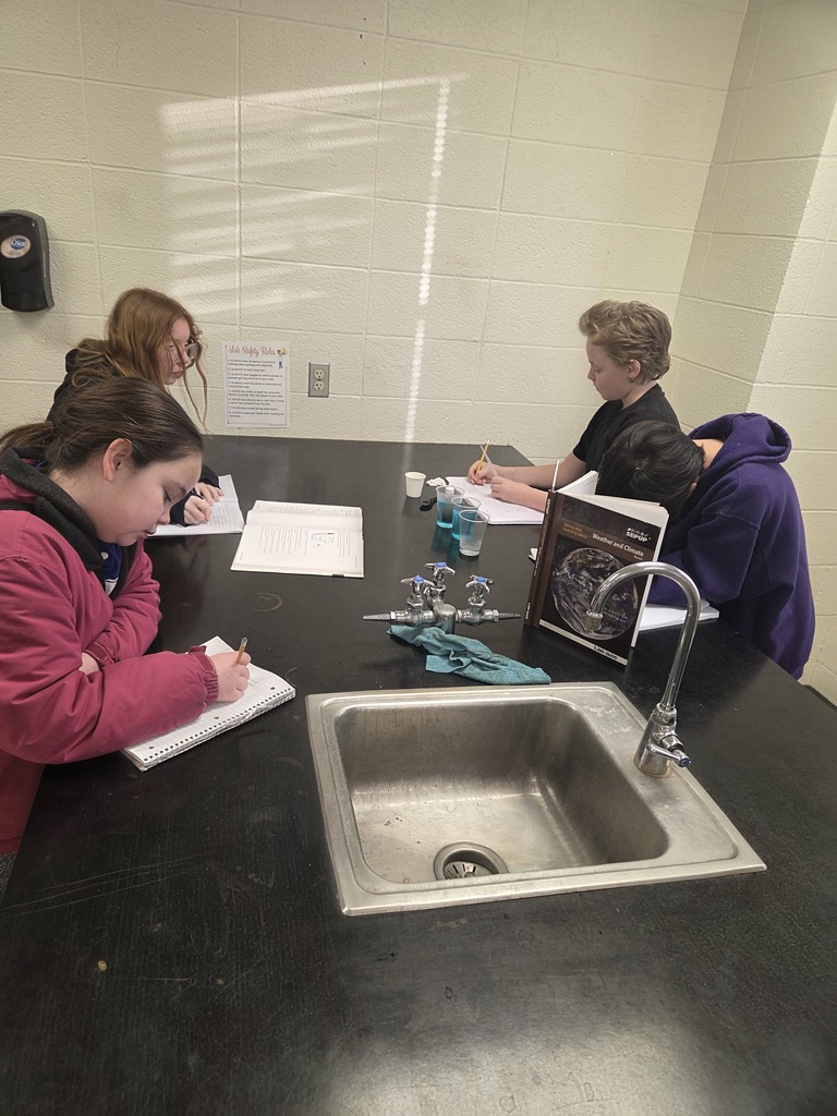Mrs. Trembath's 6th grade science students have been learning about weather and climate. Last week, they conducted a lab on ocean currents. They learned that oceans have a big impact on what the climate will be like in an area. Don't worry, they didn't get swept away! #celebrate379