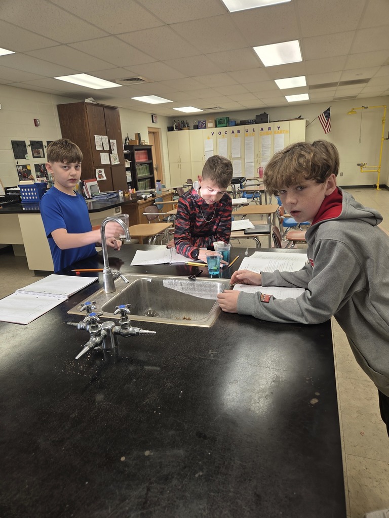 Mrs. Trembath's 6th grade science students have been learning about weather and climate. Last week, they conducted a lab on ocean currents. They learned that oceans have a big impact on what the climate will be like in an area. Don't worry, they didn't get swept away! #celebrate379