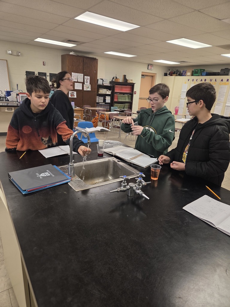 Mrs. Trembath's 6th grade science students have been learning about weather and climate. Last week, they conducted a lab on ocean currents. They learned that oceans have a big impact on what the climate will be like in an area. Don't worry, they didn't get swept away! #celebrate379