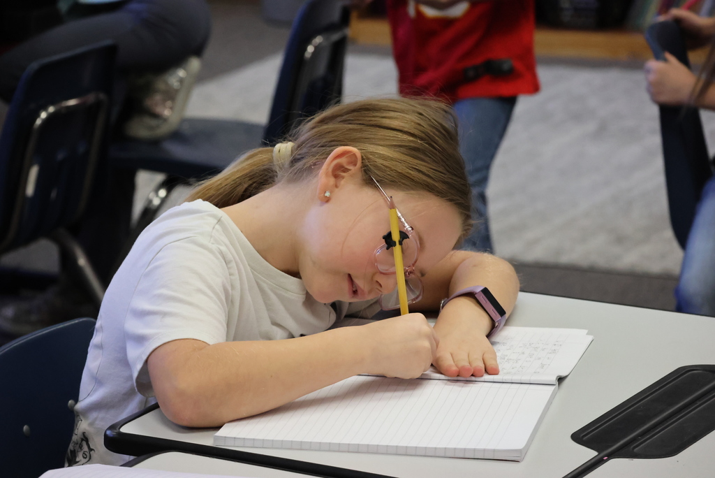 Writing is a part of every classroom in Lincoln, and it really gets expanded in 2nd grade as students learn to write thoughts and stories instead of just sentences. Today in Mrs. Payne's class, they were writing about their evening and about their classmates. Their journals are full of entries! #celebrate379