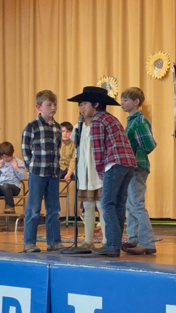 Did you know that Kansas Day was yesterday? Mrs. Ehlers' third graders put on their own Kansas Day play for the rest of the school and community! #celebrate379