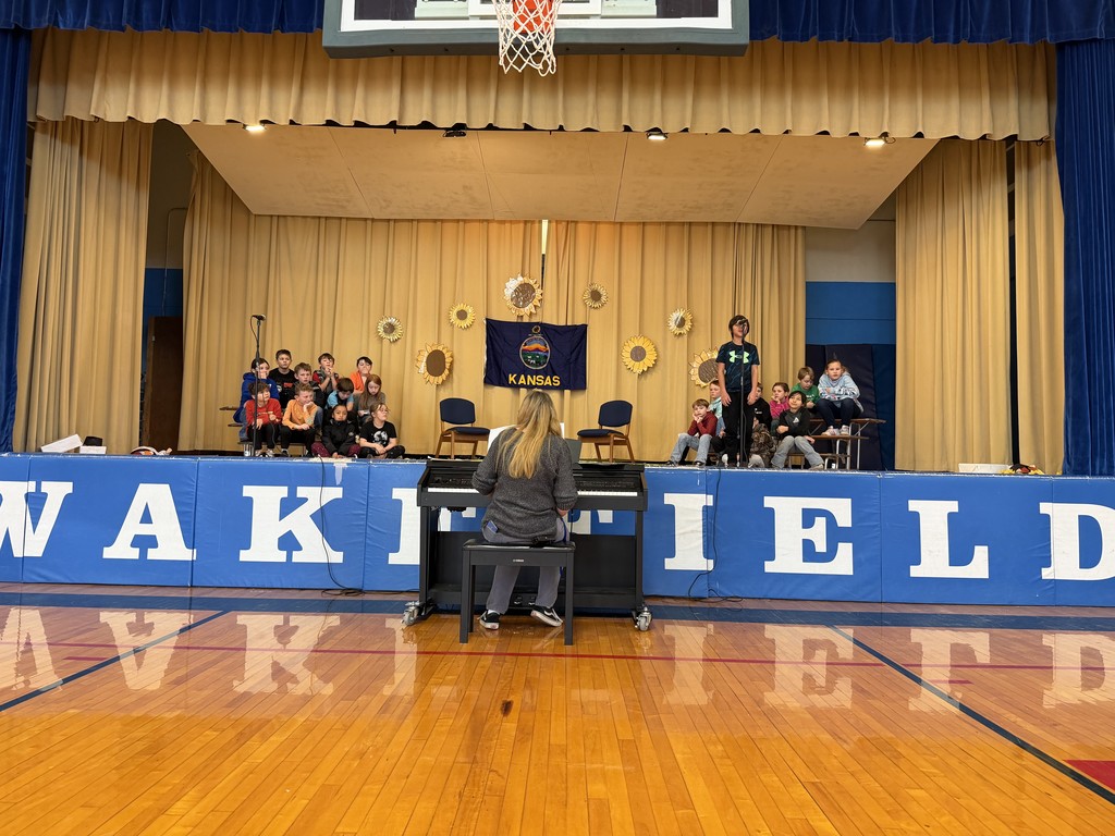 Did you know that Kansas Day was yesterday? Mrs. Ehlers' third graders put on their own Kansas Day play for the rest of the school and community! #celebrate379