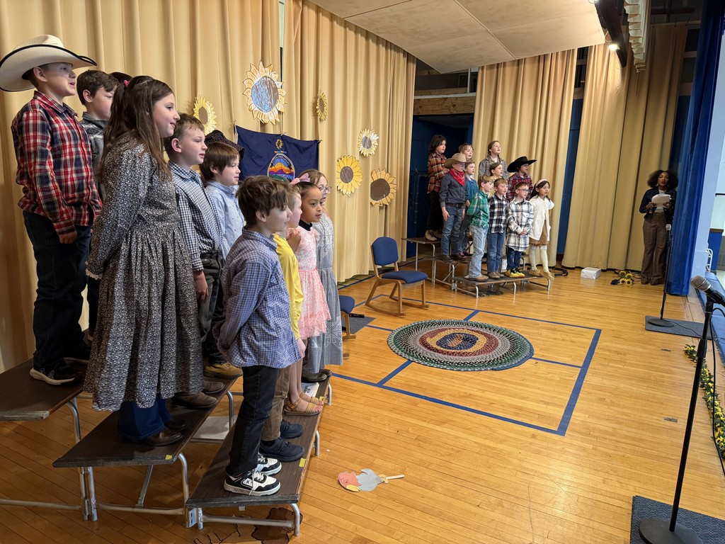 Did you know that Kansas Day was yesterday? Mrs. Ehlers' third graders put on their own Kansas Day play for the rest of the school and community! #celebrate379