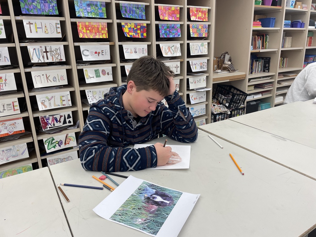 CCARE and the CCCMS Art Department have teamed up for a very fun and exciting fundraiser! Community members have submitted pictures of their pets and, with a donation to CCARE, are getting a one-of-a-kind drawing or painting of their treasured animal created by a 7th-grade art student! Students may choose the medium, and many are creating their own background for the portraits. They are taking this very seriously and doing their best work. We are all excited to see the final products. The portraits will be available in time for Valentine's Day! #celebrate379