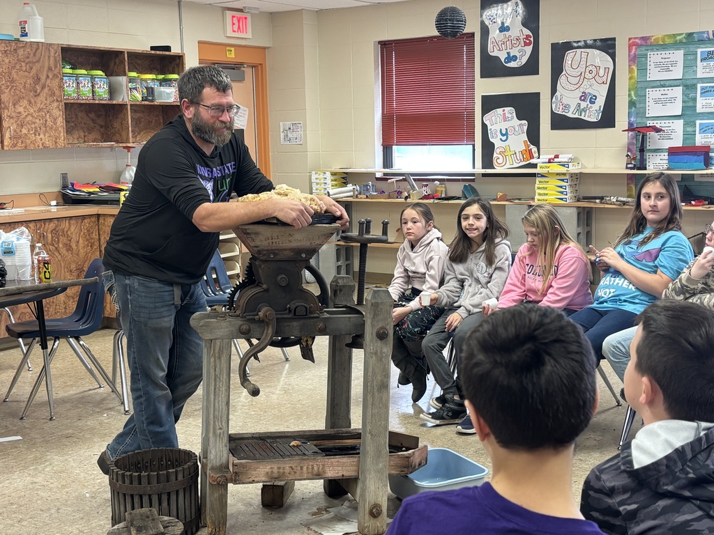 4th graders across the district came together to celebrate Kansas during the annual Kansas Heritage Day. Students participated in a wide range of activities relating to pioneer life and Kansas history, including making butter and apple cider, participating in a one-room school lesson, and learning about President Eisenhower’s campaign. Garfield and Wakefield students shared lunches around the “campfire” and had a memorable day celebrating our state! #celebrate379