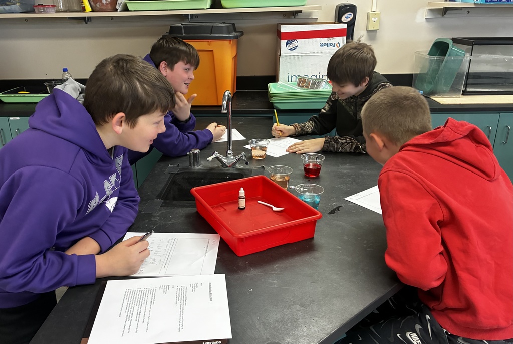 Mr. Walsh's 6th graders used scientific models to explore how ocean currents are affected by melting icebergs and how the freshwater that is released can damage the local environment. They accomplished this by conducting a series of simple investigations with water and ice in cups. They concluded that temperature and salinity affect whether water rises or sinks and that this is due to differences in density. #celebrate379