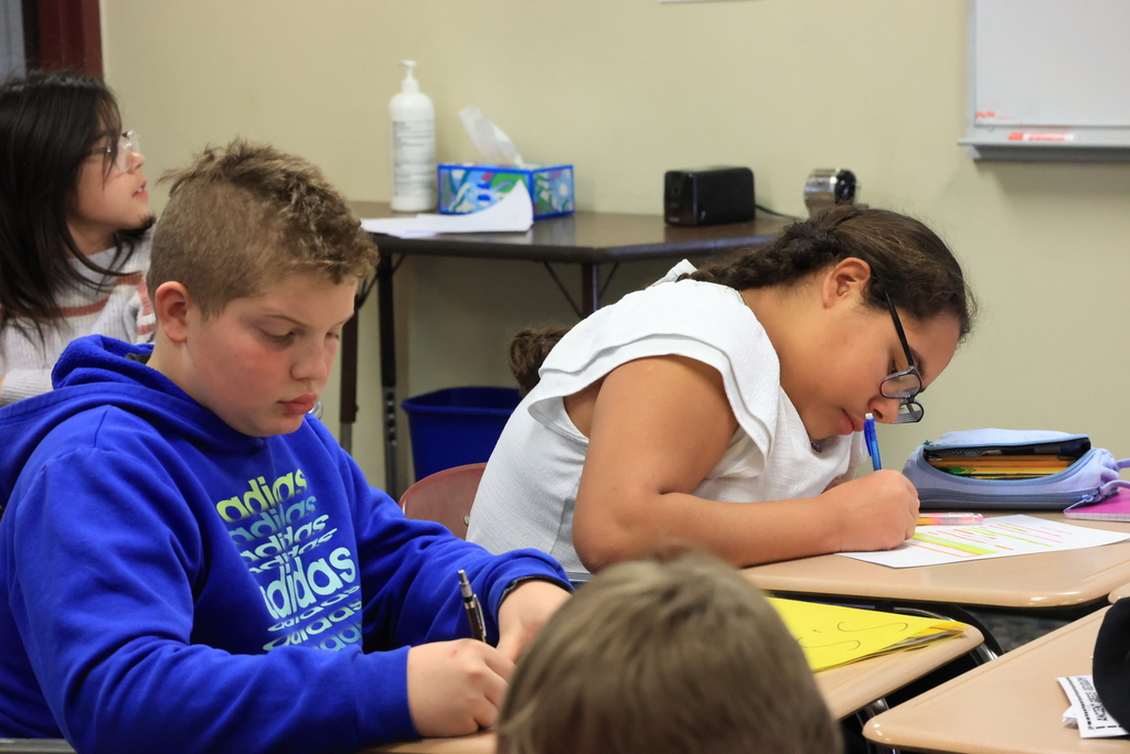 Mr. Higgins' world history class is on to the Greek empire! Today, the 6th graders were taking guided notes about the different types of people and social hierarchy within that region. #celebrate379