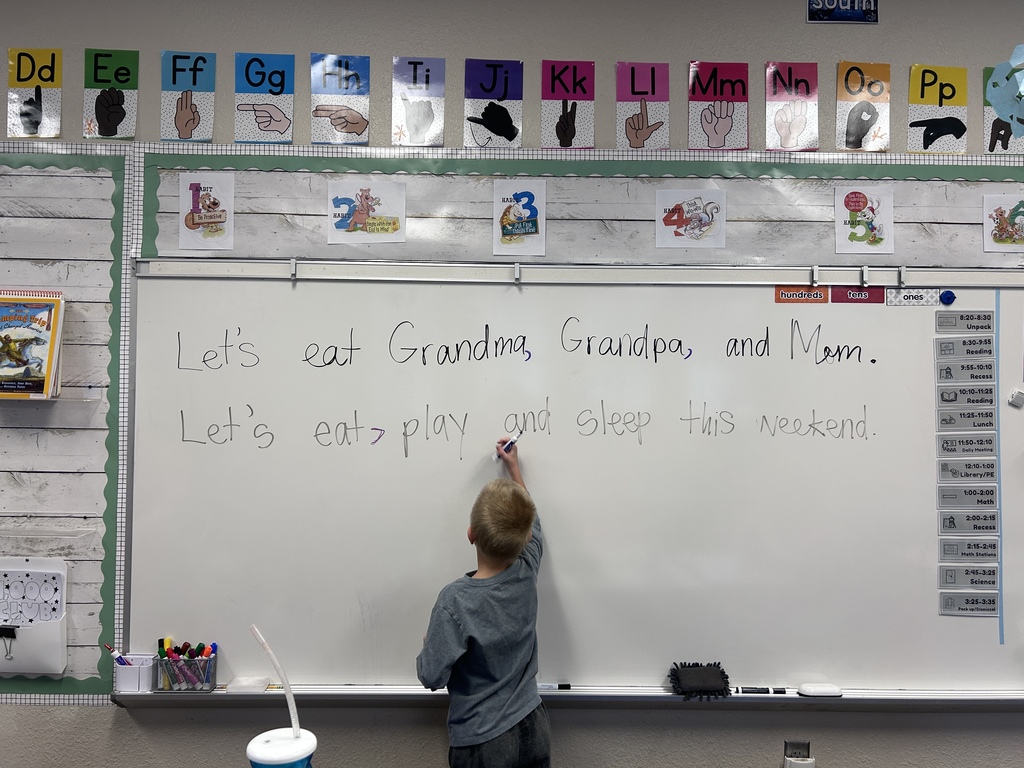 This week, Mrs. Payne's 2nd graders are learning about where to put commas in sentences. As you can see, their commas could help save the lives of their relatives. 🤣 #celebrate379