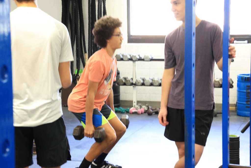 It was another chance to get better in Mr. Freeman's strength and conditioning class this morning! During this time, students complete different workouts depending on a weekly schedule. This leads up to a max-out session about every quarter. Some of these students also choose to participate in powerlifting, an out-of-school activity in which lifters compete against other schools across the state. #celebrate379