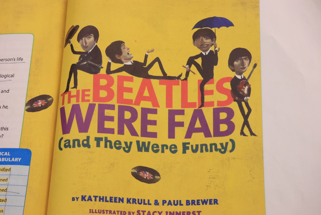It was Beatlemania in Mrs. Pfizenmaier's 4th grade class!  Their Module 7 ELA story discussed the Beatles and their rise to fame. Mrs. Pfizenmaier even sprinkled in a few songs during the unit as well! #celebrate79