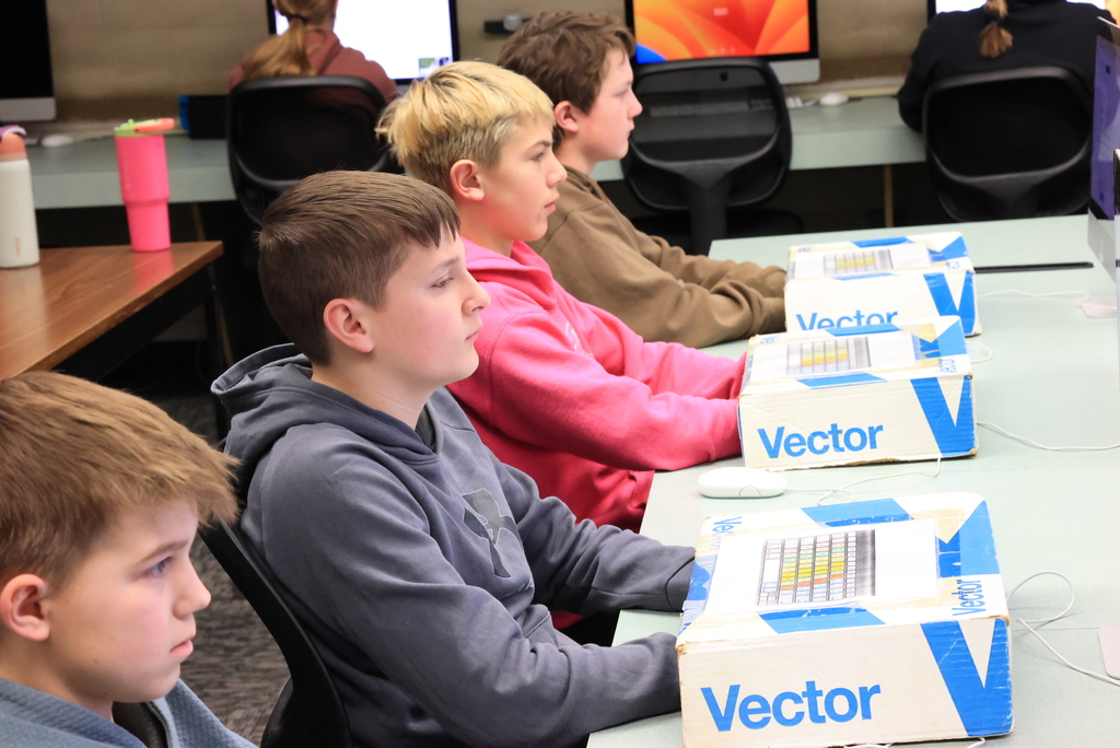 All of Mr. Lane's computer classes allot time each week for typing practice. This is actually a 3rd grade standard and is taught there, but teachers continue to focus on it throughout elementary and middle school. Then, his 8th grade students continued working on their research on the ethical use of technology. They will present these final products to the rest of the class. #celebrate379