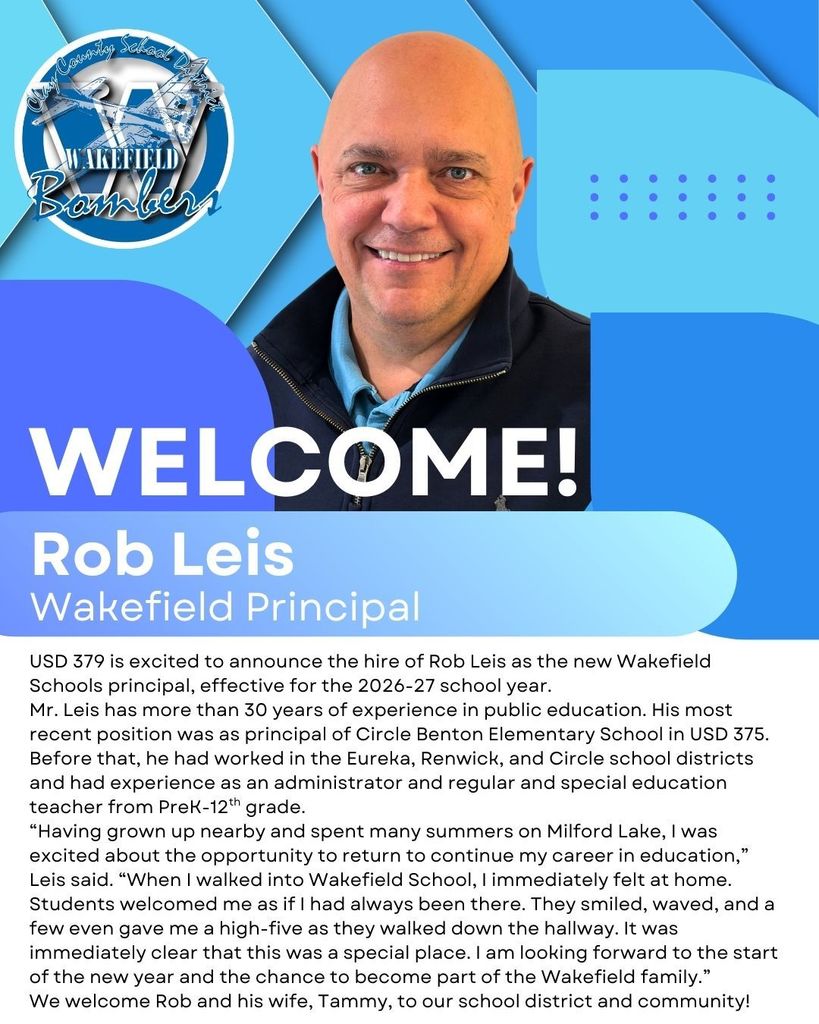 We welcome Mr. Leis to Wakefield next year! #celebrate379