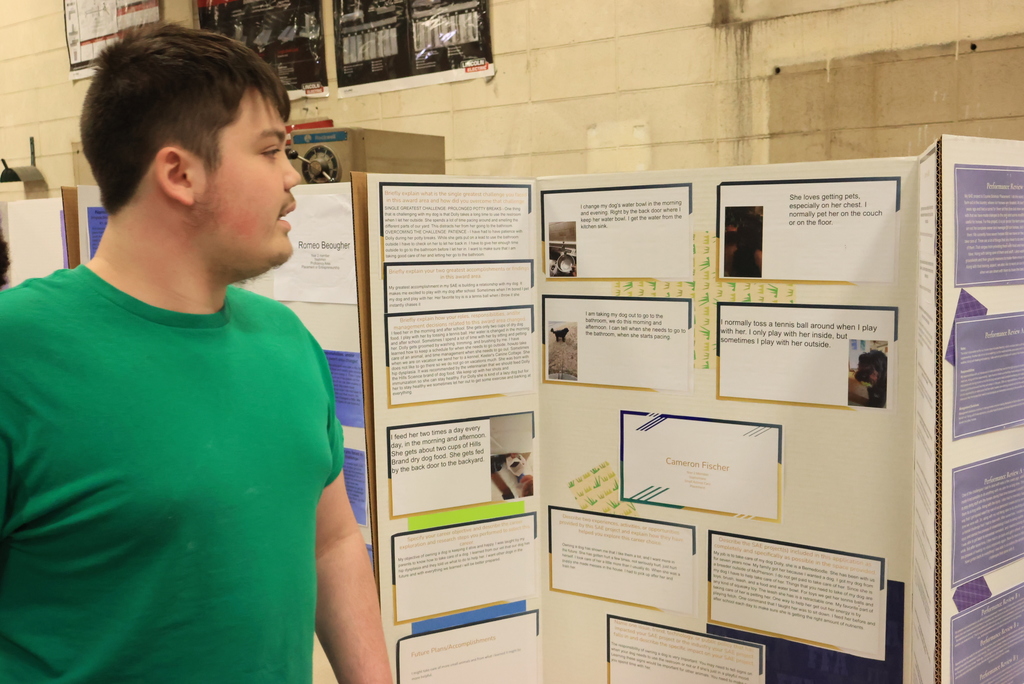 The CCCHS FFA department held its first round of Student Agricultural Experience (SAE) presentations today. These are student-led, in-depth reports highlighting hands-on agricultural projects conducted outside classroom hours. #celebrate379