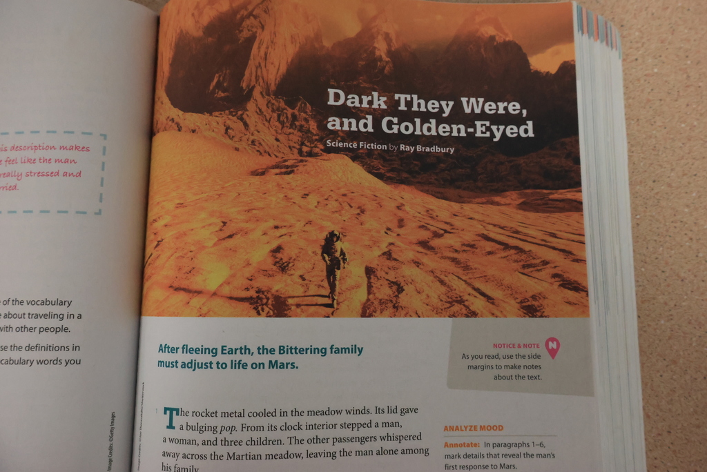Mr. Last's 7th grade ELA classes are working on a unit on space exploration. Today, after reading a passage in their books, they got into small groups and worked on a fictional podcast about what it would be like to step onto Mars for the first time. There were lots of creative ideas that they will put together and share with their classmates when the podcast is finished. #celebrate379