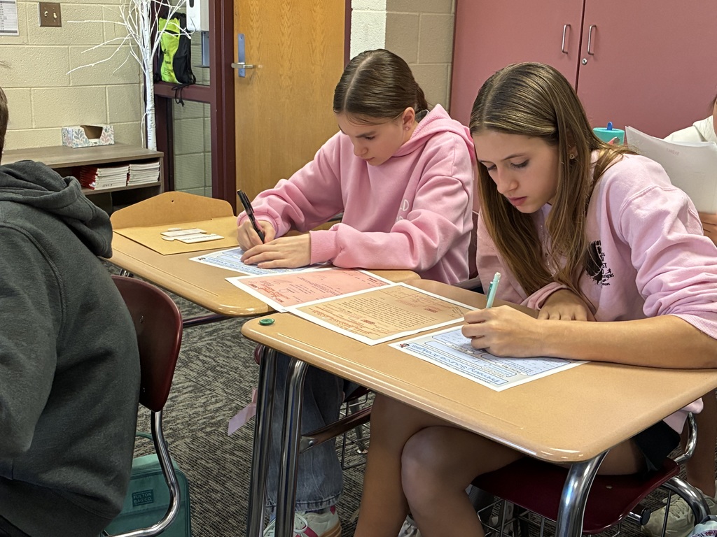 IKEducators shared with 8th grade ELA classes today about the role of primary sources in relation to the Holocaust. Marilyn and Kim helped students examine a variety of sources, including videos, photographs, telegrams, personal letters, military records, newspaper articles, and autobiographies.   This visit helps 8th grade students wrap up the survivor story Maus and segue into research season.  #celebrate379