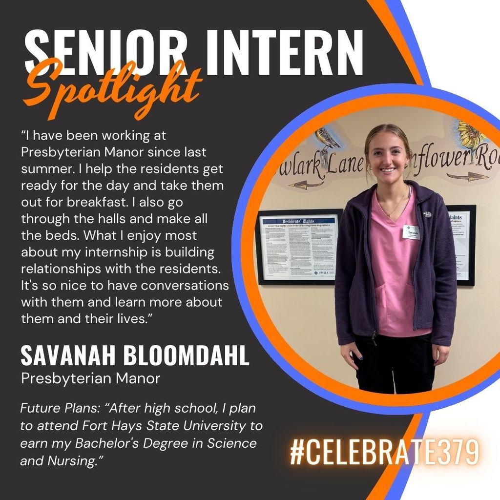 CCCHS Senior Intern Spotlight #celebrate379