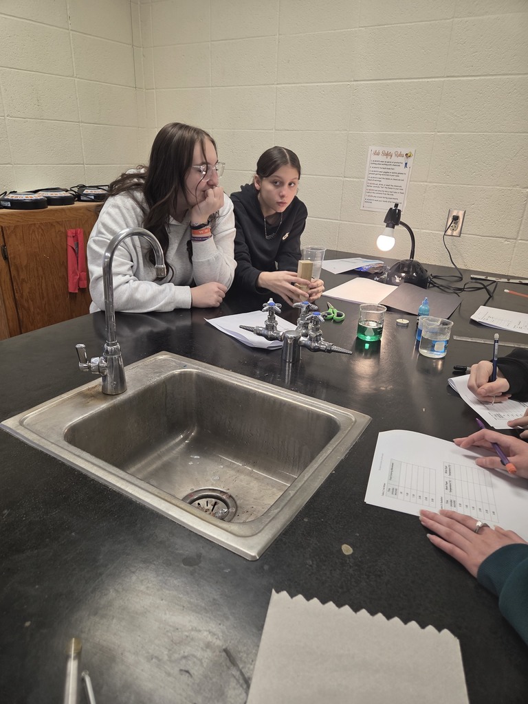 Earth and space students don't trust atoms in thermodynamics because they make up everything and are always in motion! They learned about them in the energy transfer lab that they did last week. It was also a tasty lab since they used chocolate chips on foil over a tea light to watch how the thermal energy spreads. Using colored water, they learned how warm water and cooler water react in room temperature water. This class always makes the day fun! #celebrate379