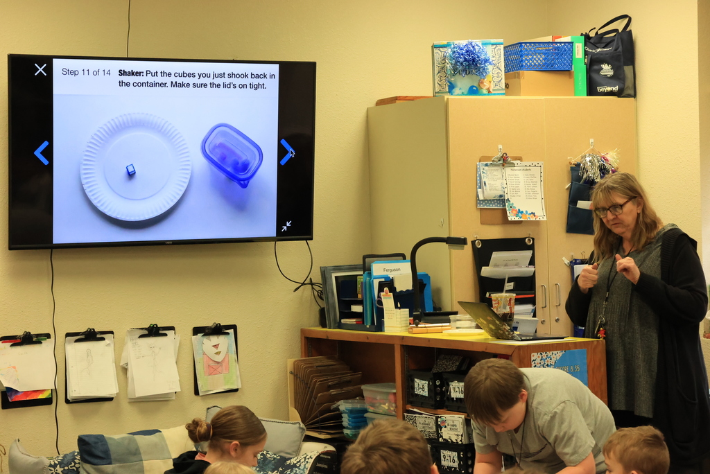 Mrs. Wohler's science classes researched what happens when rocks erode over time in a unique way today. They shook sugar cubes in containers and entered data after each time. A whole lot of shakin' was going on! #celebrate379