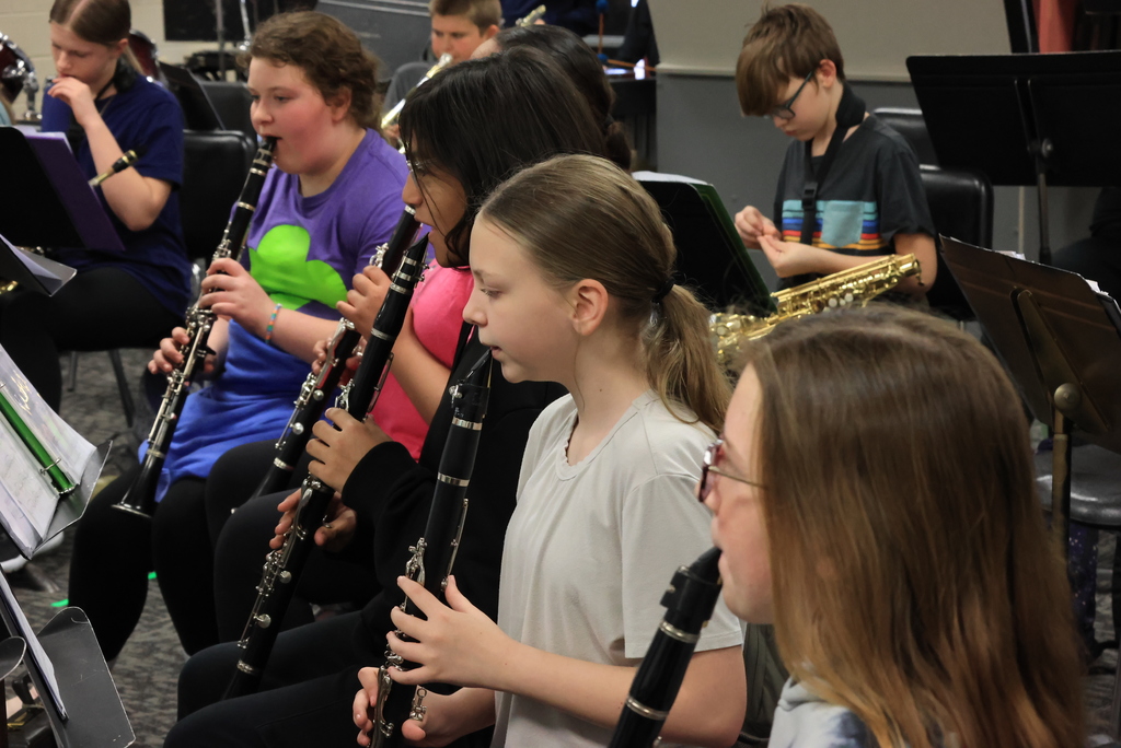 Mr. Eyermann and the 6th grade band were hard at work today preparing for their next concert, which will be touring the elementary schools in late April. They have made huge improvements from the beginning of the year until now! #celebrate379