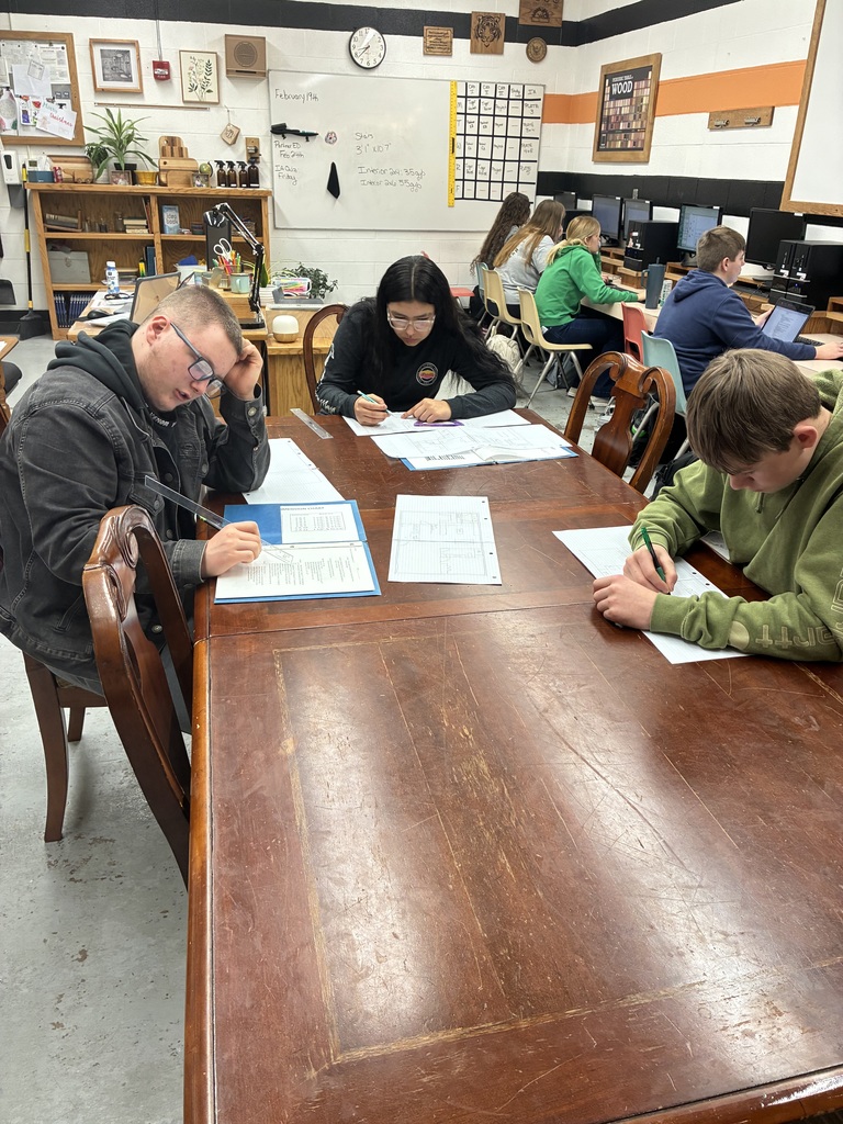 Mrs. Schooley’s CAD students are continuing to design their Tiger House plans. Mr. Bone has continued to provide support through the PartnerED grant program. He has been in for 12 classes so far. His expertise is providing our students with industry mentoring and a very unique opportunity! #celebrate379