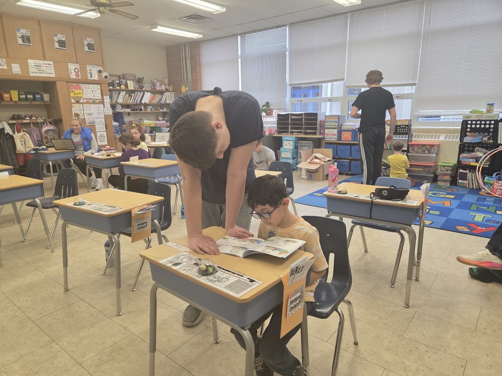 For Read Across America Week, the sophomores traveled down the hallway to read with Mrs. Judy's and Mrs. Simon's classes. They did a great job listening to the younger students read and helping with tough words. The encouraging words heard being given to the young readers were amazing! #celebrate379