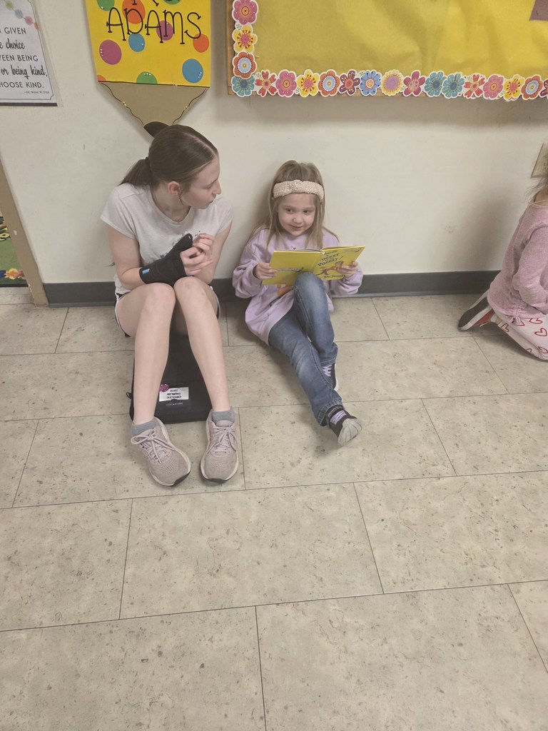 For Read Across America Week, the sophomores traveled down the hallway to read with Mrs. Judy's and Mrs. Simon's classes. They did a great job listening to the younger students read and helping with tough words. The encouraging words heard being given to the young readers were amazing! #celebrate379