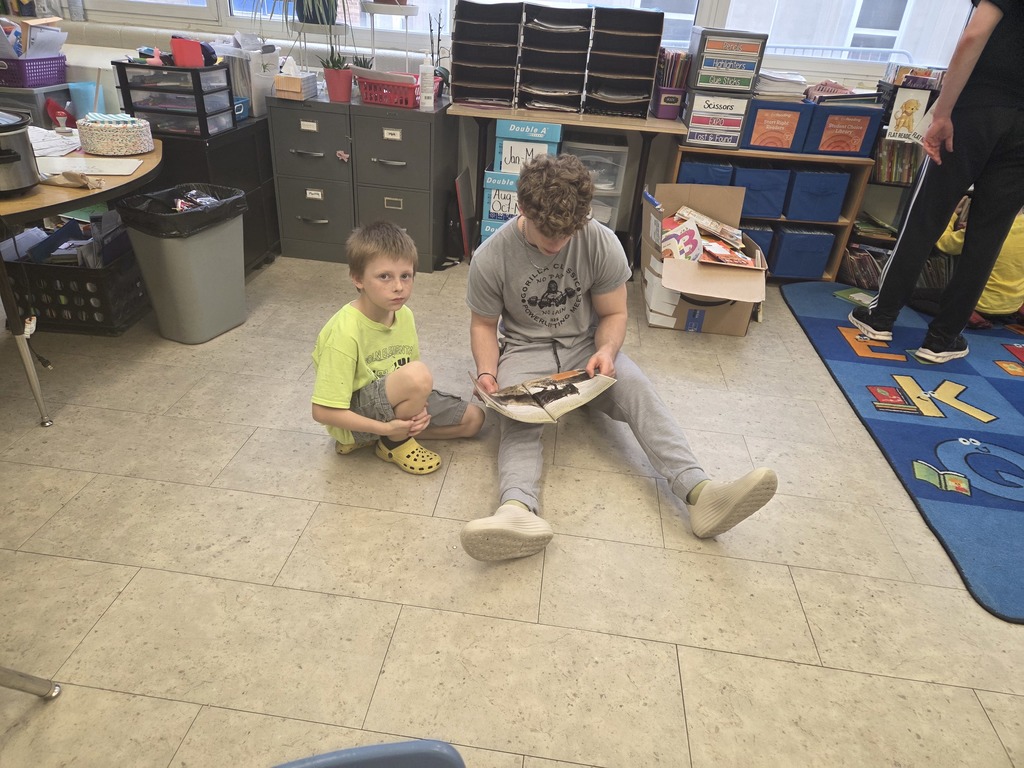 For Read Across America Week, the sophomores traveled down the hallway to read with Mrs. Judy's and Mrs. Simon's classes. They did a great job listening to the younger students read and helping with tough words. The encouraging words heard being given to the young readers were amazing! #celebrate379