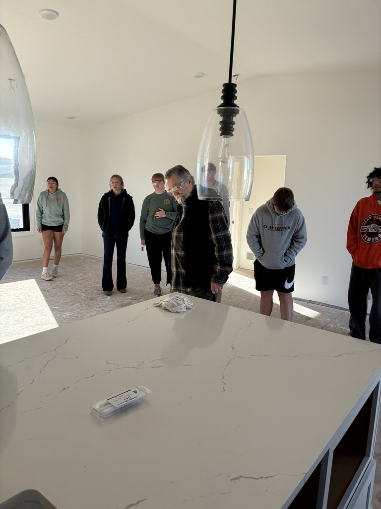 Mrs. Schooley’s Drafting students and some of Mr. Pfizenmaier’s Construction Tech students visited Wardcraft yesterday and got a full tour of the Clay Center location. #celebrate379