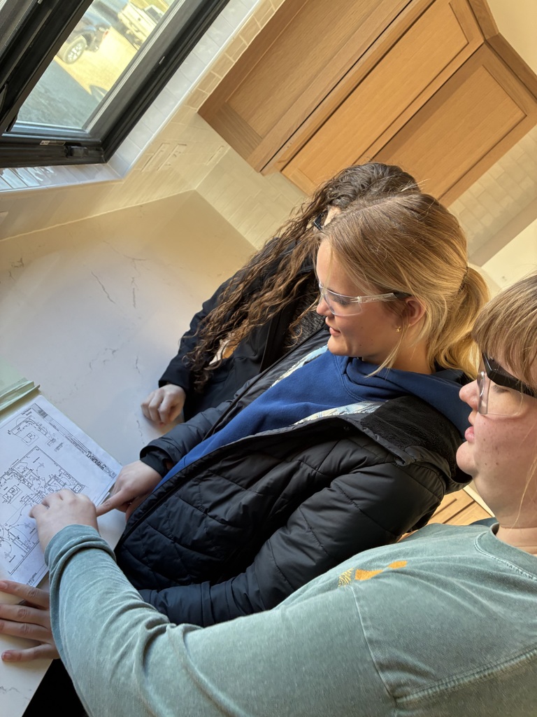 Mrs. Schooley’s Drafting students and some of Mr. Pfizenmaier’s Construction Tech students visited Wardcraft yesterday and got a full tour of the Clay Center location. #celebrate379