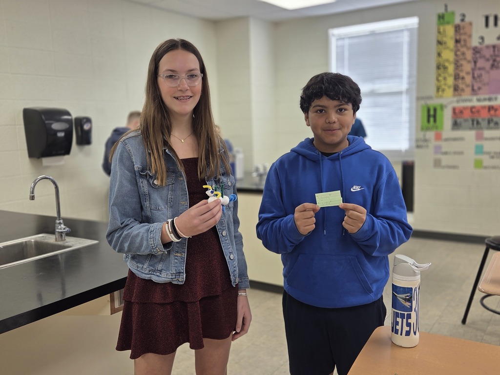 Mrs. Trembath's 7th grade science class has been learning about genetics. In this unit, they worked with partners and flipped a coin to see which Alleles (or traits) their self-created critters would have. #celebrate379