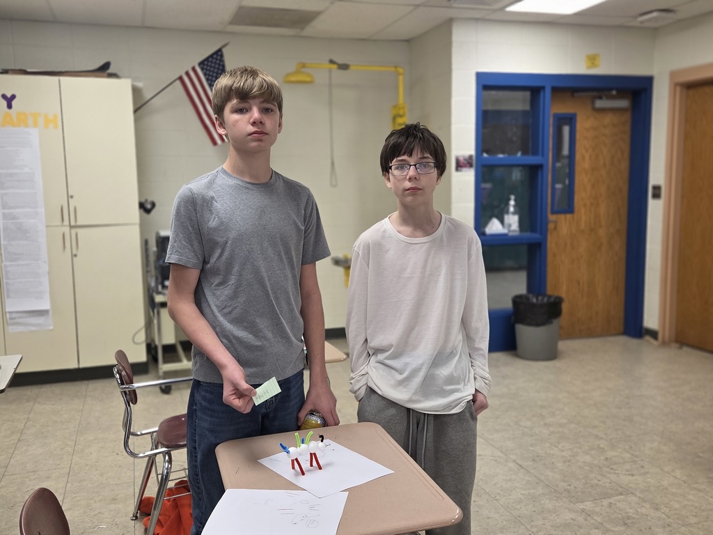 Mrs. Trembath's 7th grade science class has been learning about genetics. In this unit, they worked with partners and flipped a coin to see which Alleles (or traits) their self-created critters would have. #celebrate379