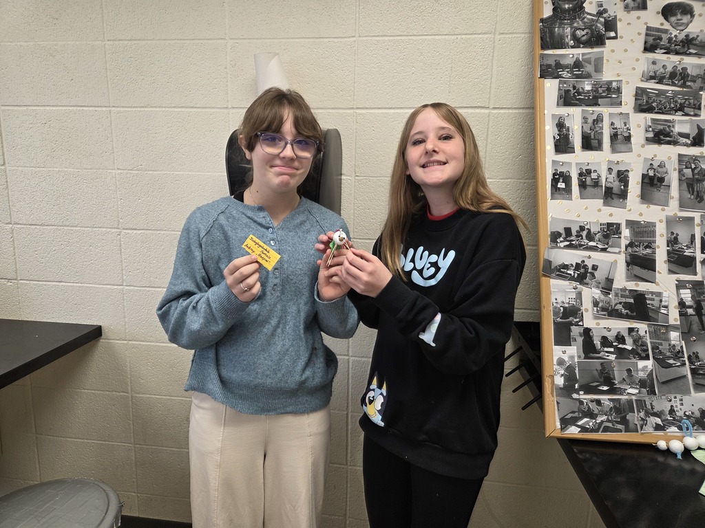 Mrs. Trembath's 7th grade science class has been learning about genetics. In this unit, they worked with partners and flipped a coin to see which Alleles (or traits) their self-created critters would have. #celebrate379
