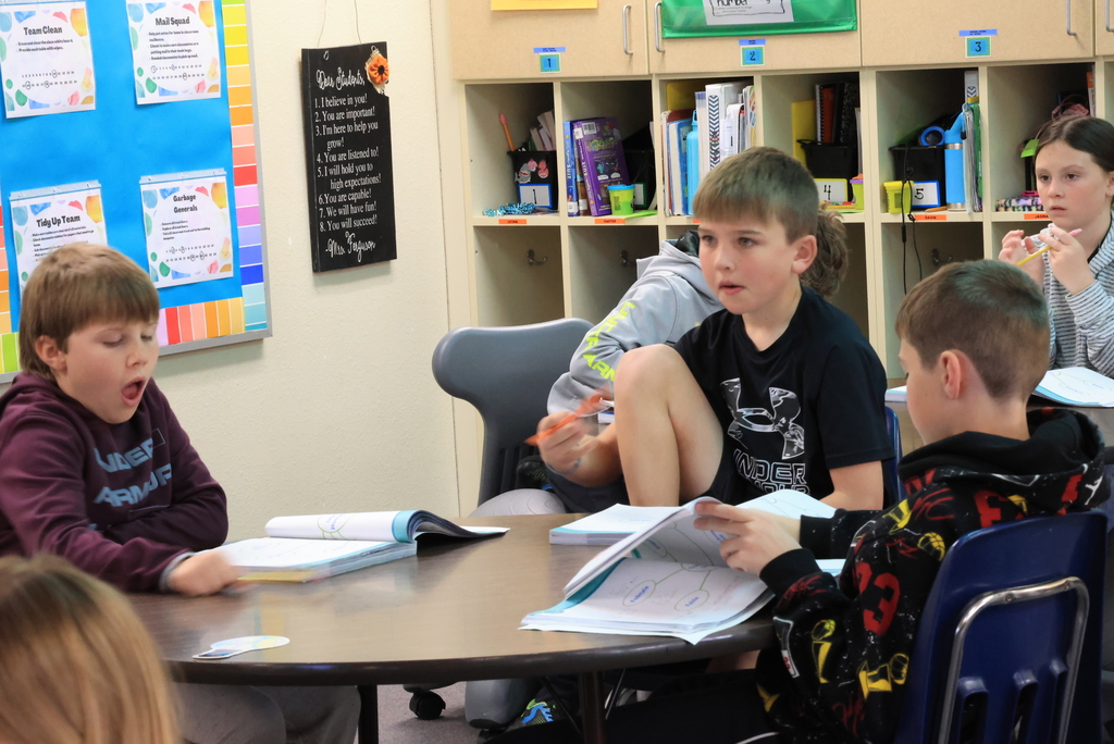 Mrs. Ferguson's class hit the ground running after the break by diving into traditional storytelling options in their ELA class. #celebrate379