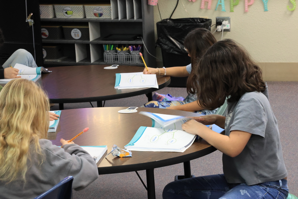 Mrs. Ferguson's class hit the ground running after the break by diving into traditional storytelling options in their ELA class. #celebrate379