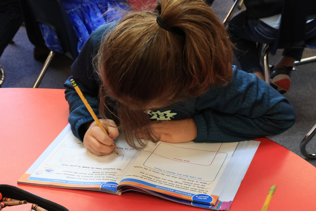 Mrs. Shannon's kindergarten class didn't waste any time jumping right back into learning after Spring Break. Today, they were analyzing words with multiple meanings, such as "trunk". #celebrate379