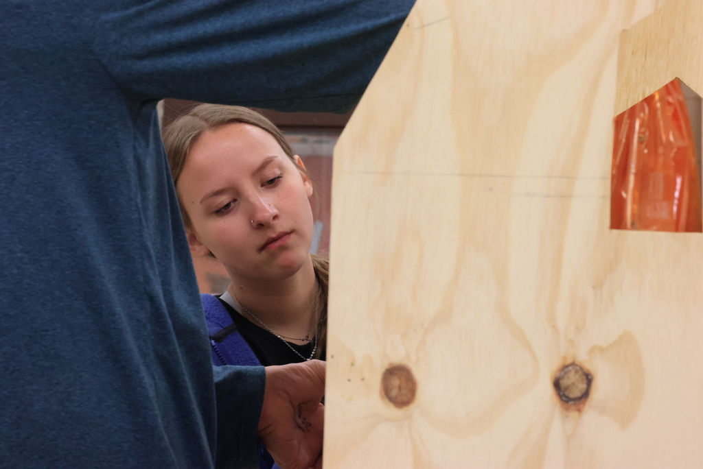 Mr. Couch's construction tech class is in the middle of multiple projects, including this house-shaped toy box. But this is just the tip of the iceberg. Soon, they will be building a 10x12' shed. It is scheduled to be completed by the end of the year and will be available for purchase to the public. #celebrate379