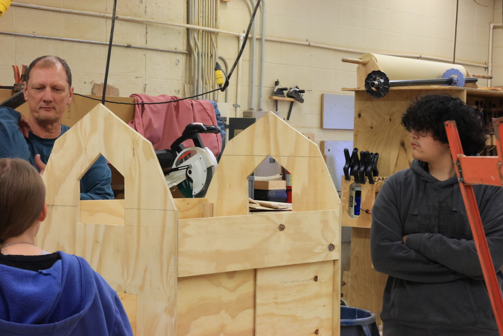 Mr. Couch's construction tech class is in the middle of multiple projects, including this house-shaped toy box. But this is just the tip of the iceberg. Soon, they will be building a 10x12' shed. It is scheduled to be completed by the end of the year and will be available for purchase to the public. #celebrate379