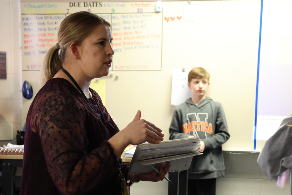 Mrs. Crabtree opened up her unit on the book "Life as We Knew It" with a Gallery Walk. Her 6th graders walked around in groups answering questions and agreeing or disagreeing with statements that will be coming up in the book as they read. #celebrate379