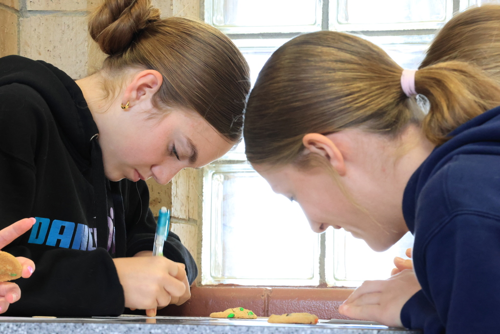 Ms. Mellies started a social studies unit on Africa and is discussing paleontology and understanding different cultures. They could have talked about excavation, but she decided it was more fun to actually do it with a cookie dig! #celebrate379