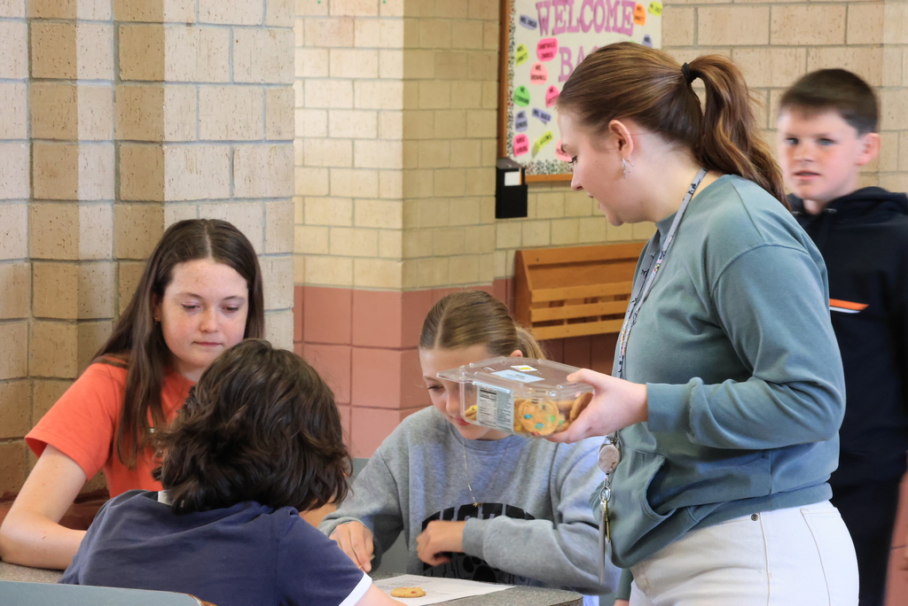 Ms. Mellies started a social studies unit on Africa and is discussing paleontology and understanding different cultures. They could have talked about excavation, but she decided it was more fun to actually do it with a cookie dig! #celebrate379