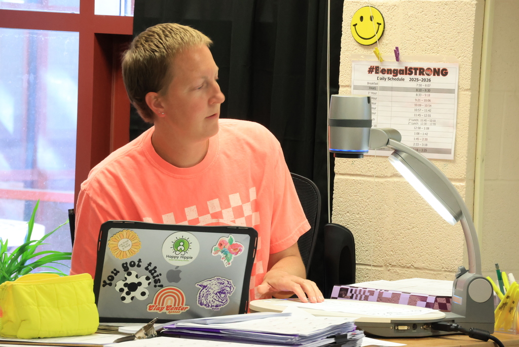 Mrs. Griffiths asks questions in her 6th grade math class.