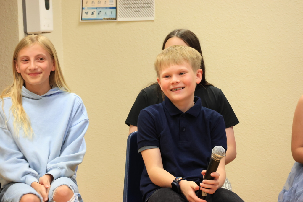 A group of students serve as jurors during the play, 'Blame it on the Wolf."