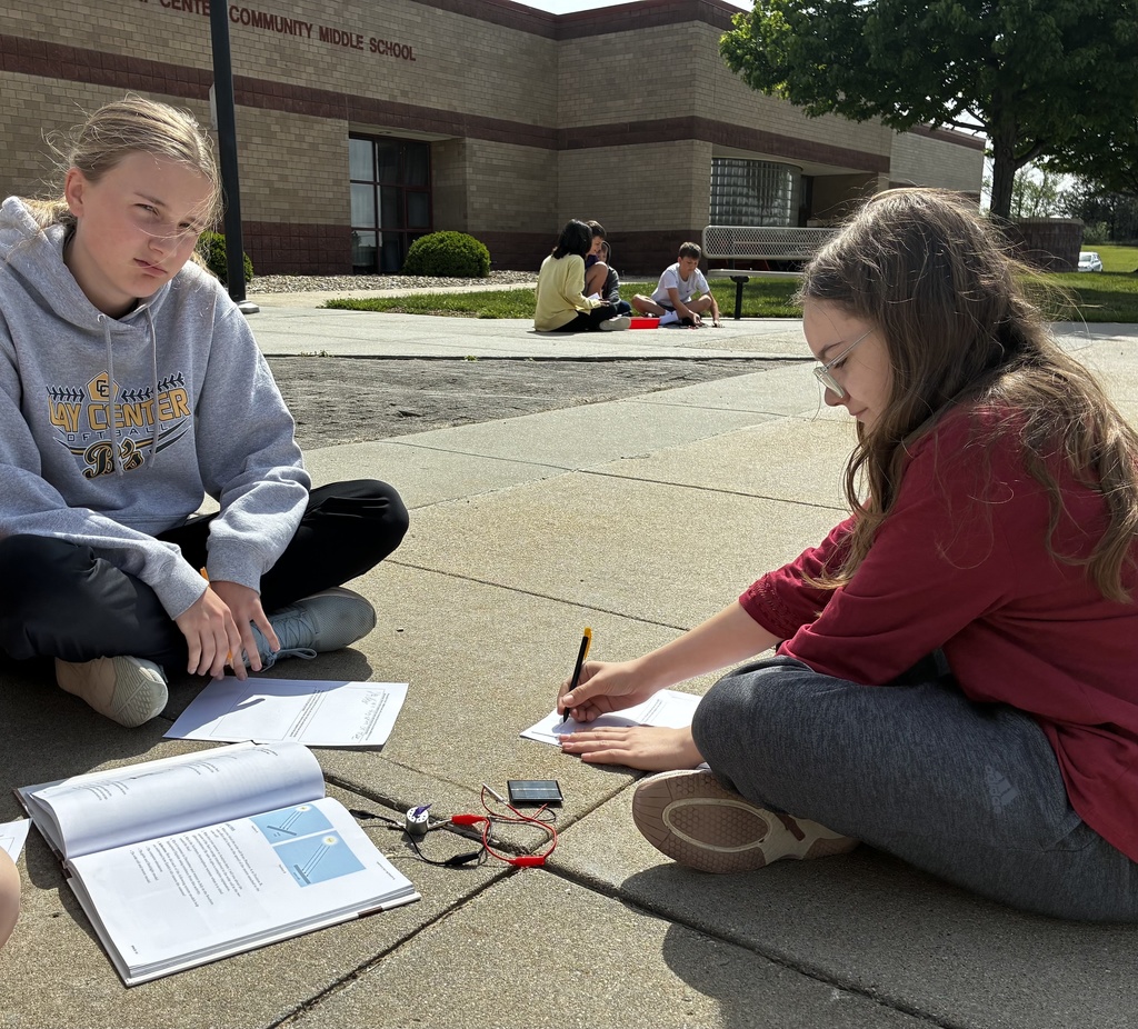 A group of 6th graders in Mr. Walsh's class use a model to determine how the Sun's angle relates to the amount of solar energy received at a given area on Earth's surface.