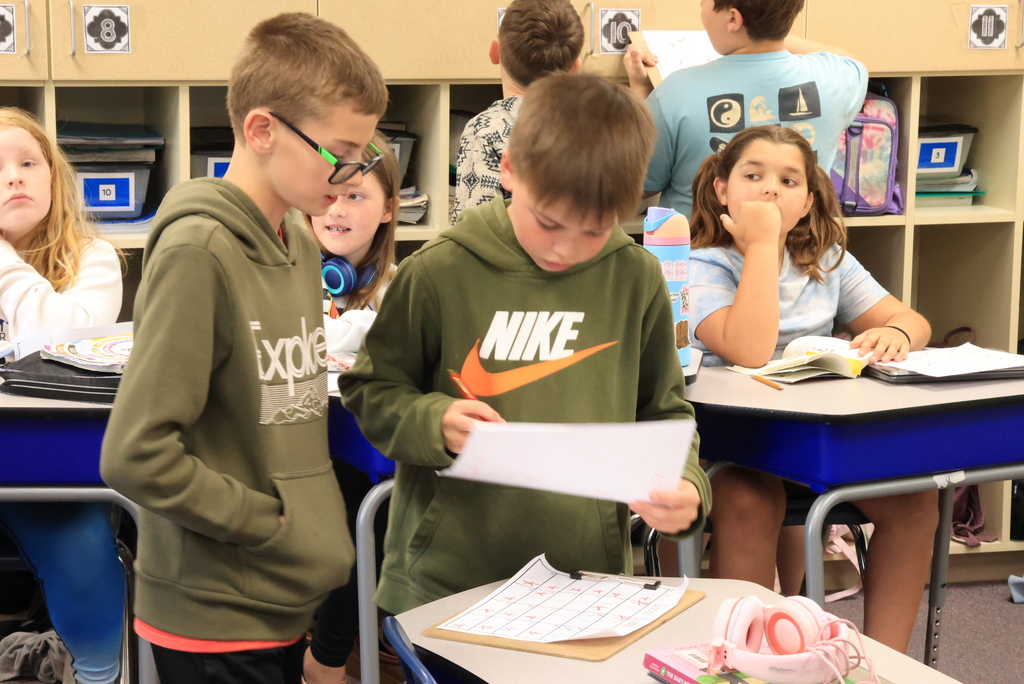 Students read a passage and answer comprehension questions about that passage.