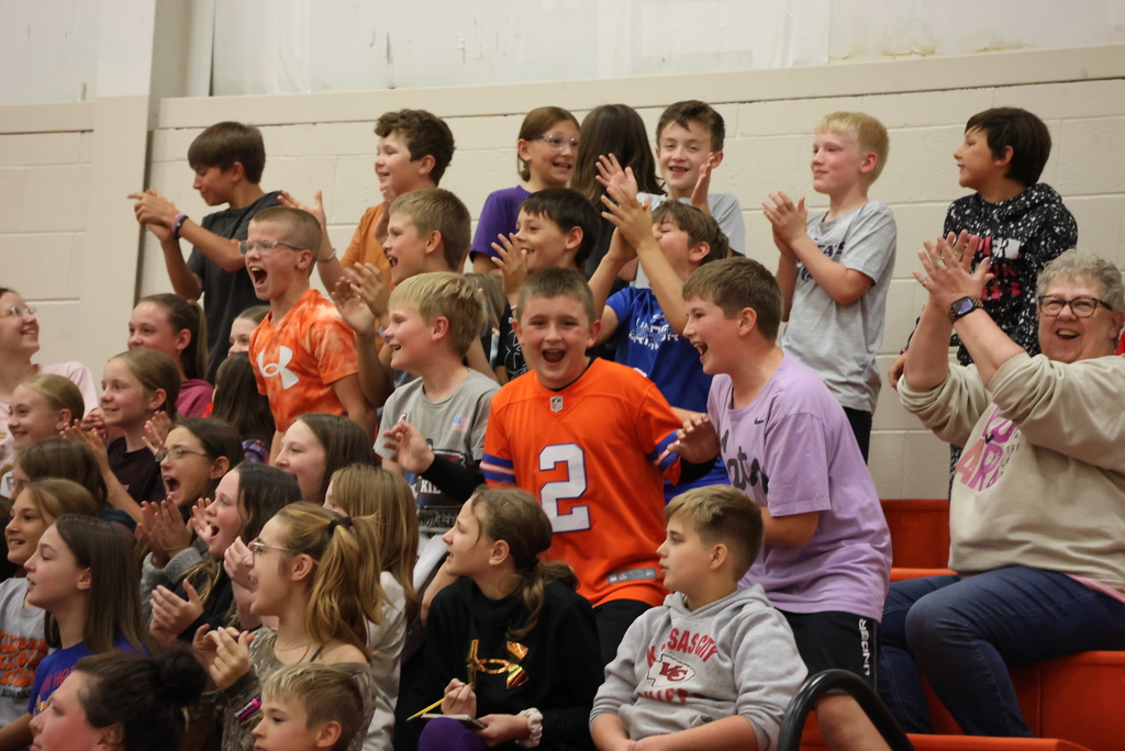 Students cheer at the Garfield vs. CCCHS Student Council basketball game.