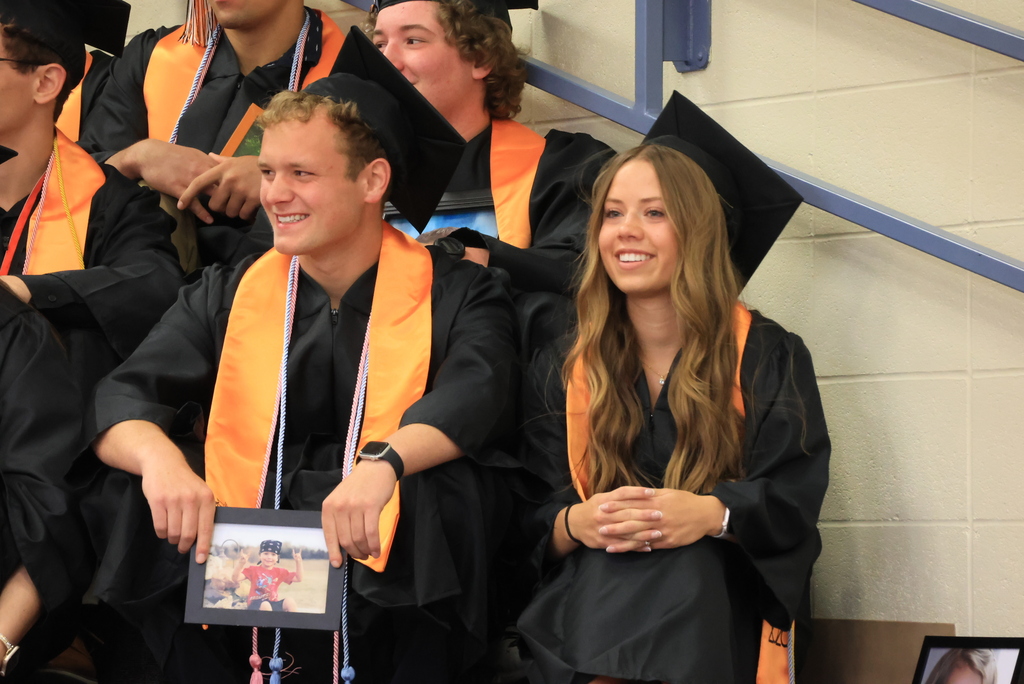 CCCHS seniors sit and listen during the LES Graduation Walk ceremony.