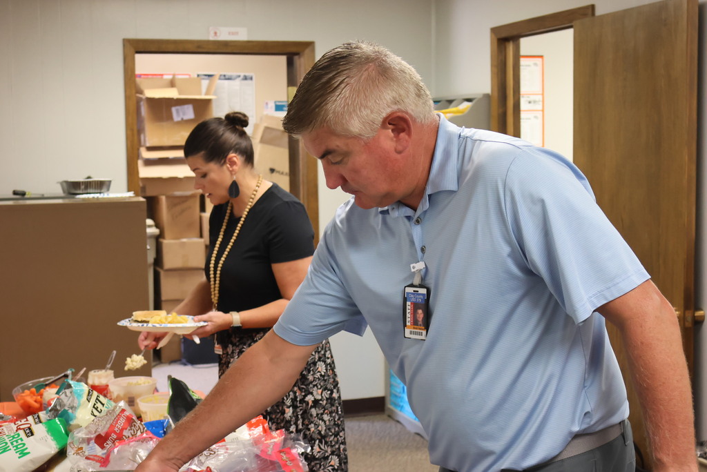 While most USD 379 staff are enjoying their summer break, a select few 12-month and summer help employees are working hard to make sure the buildings are ready to go come August 18. Today, Superintendent Brett Nelson and Asst. Superintendent Jaclyn Pfizenmaier treated them and the SAC staff to a lunch to thank them for all of their hard work over the summer! #Celebrate379